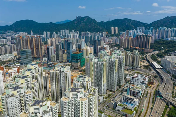 Kai Tak Hong Kong Mayo 2019 Vista Aérea Ciudad Hong —  Fotos de Stock