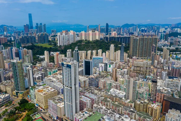 Kwa Wan Hong Kong Mai 2019 Blick Von Oben Auf — Stockfoto