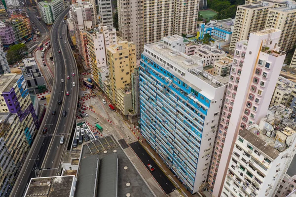 至香港观湾 2019年5月17日 香港城市鸟瞰图 — 图库照片