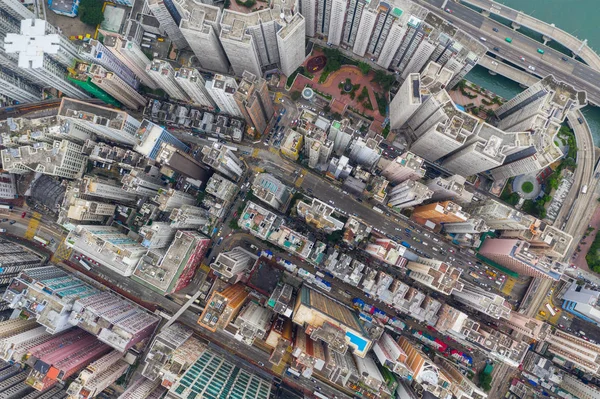 Північна Точка Гонконг Червня 2019 Вид Місто Гонконг — стокове фото
