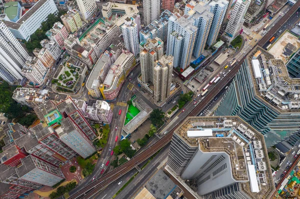 Kwun Tong Hong Kong Giugno 2019 Vista Dall Alto Della — Foto Stock