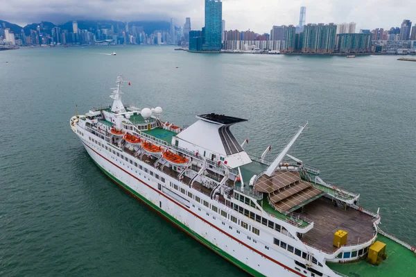Hongkong Juni 2019 Top Utsikt Över Hong Kong Cruise — Stockfoto