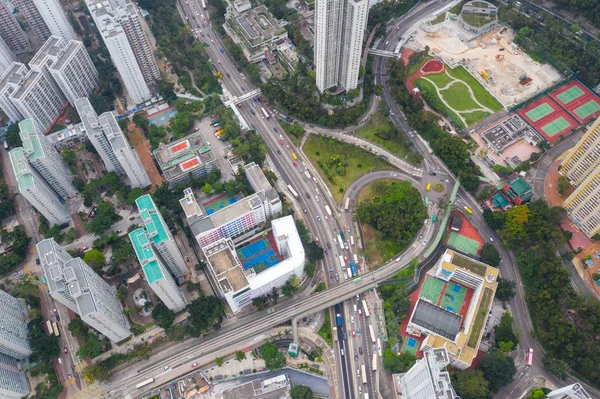 Lok Hong Kong Mai 2019 Vue Sur Quartier Résidentiel Hong — Photo