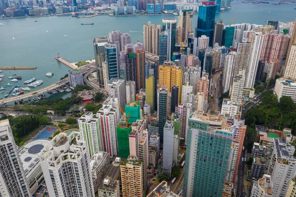 North Point Hong Kong Junho 2019 Vista Superior Cidade Hong — Fotografia de Stock
