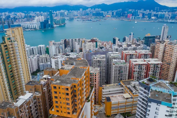 North Point Hongkong Juni 2019 Top Utsikt Över Hong Kongs — Stockfoto