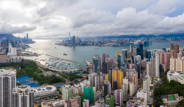 Hong Kong Junio 2019 Vista Superior Ciudad Hong Kong —  Fotos de Stock