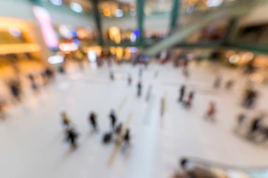 Alışveriş merkezinin bulanık görüntüsü