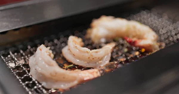 Grill Fisk Och Skaldjur Japansk Restaurang — Stockfoto