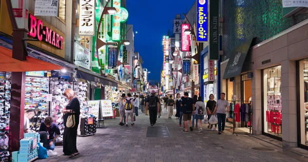 Tokio Japón Junio 2019 Distrito Ueno Ciudad Tokio Por Noche — Foto de Stock
