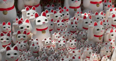 Geleneksel Japon tapınağı Gotokuji Tapınağı 
