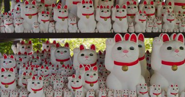 Tokyo şehrinde Gotokuji Tapınağı