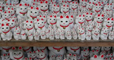 Tokyo şehrinde Gotokuji Tapınağı