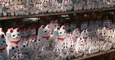 Geleneksel Japon tapınağı Gotokuji Tapınağı 