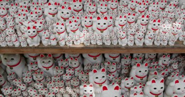 Japonya'da Geleneksel Japon tapınağı Gotokuji Tapınağı
