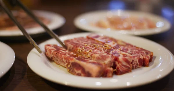 Fleischgrillen Japanischen Stil Restaurant — Stockfoto
