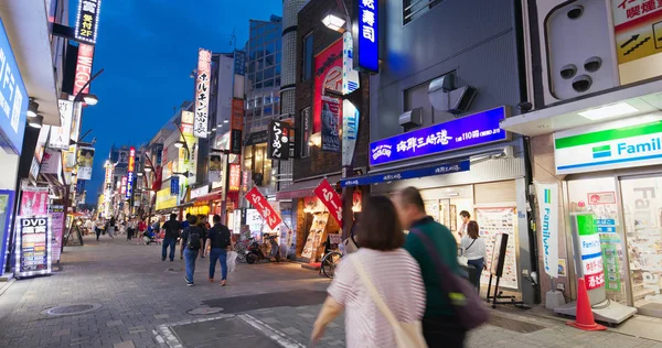 Tokio Japón Junio 2019 Distrito Ueno Ciudad Tokio Por Noche —  Fotos de Stock