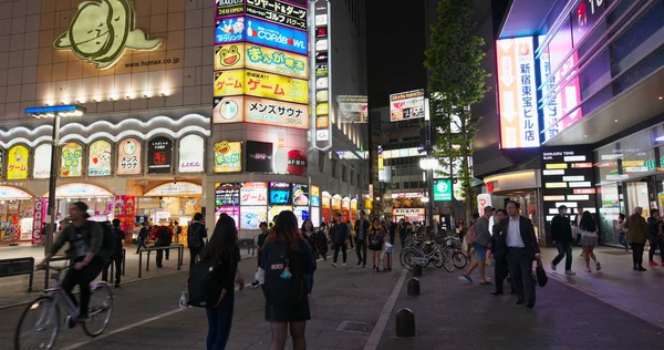 Tokyo Japán Június 2019 Ginza Kerület Japánban Éjjel — Stock Fotó