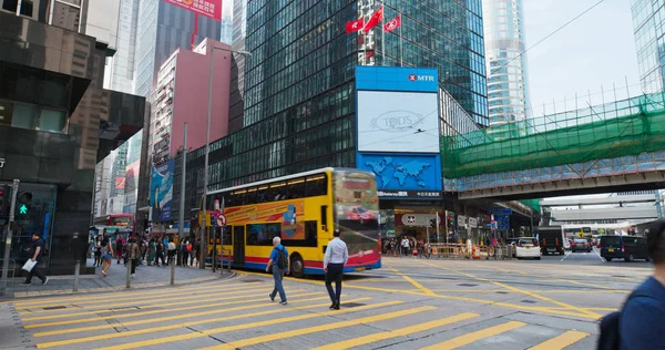 Central Hong Kong July 2019 Hong Kong City Street — стоковое фото