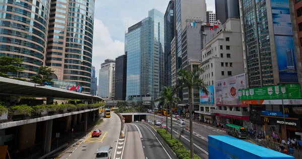 Central Hong Kong Luglio 2019 Hong Kong City Skyline — Foto Stock