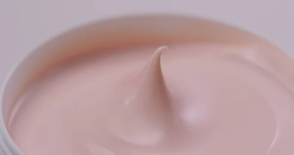 Closeup shot of pink cosmetics cream