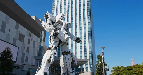 Tóquio Japão Junho 2019 Estátua Unicórnio Gundam Odaiba — Fotografia de Stock