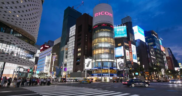 Tokyo Japan June 2019 Ginza District City Night — Stock Photo, Image