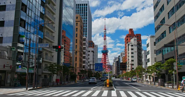 Tokio Japan Juni 2019 Tokiotoren Stad — Stockfoto
