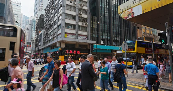 Centrála Hongkong Červenec 2019 Ulice Města Hong Kong — Stock fotografie