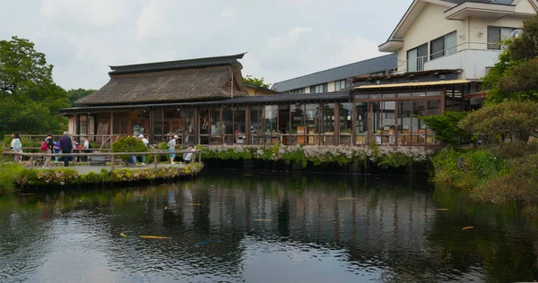 Yamanashi, Japón, 28 de junio de 2019: Oshino Hakkai en Japón — Foto de Stock