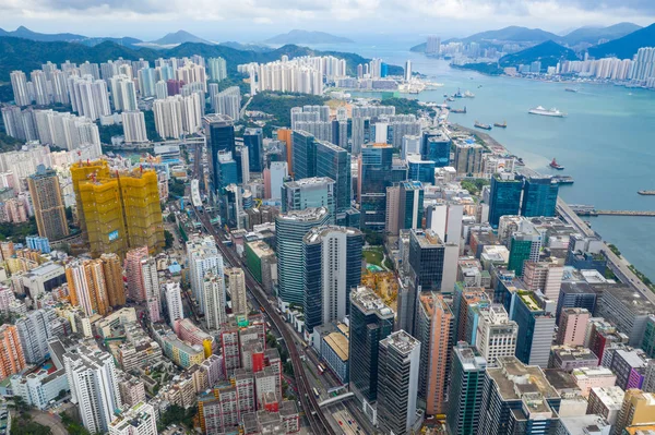 Kwun Tong Hong Kong Giugno 2019 Veduta Aerea Della Città — Foto Stock