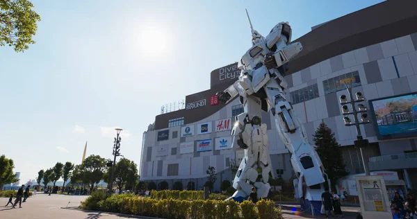 Токио Япония Июня 2019 Года Статуя Робота Unicorn Gundam Odaiba — стоковое фото