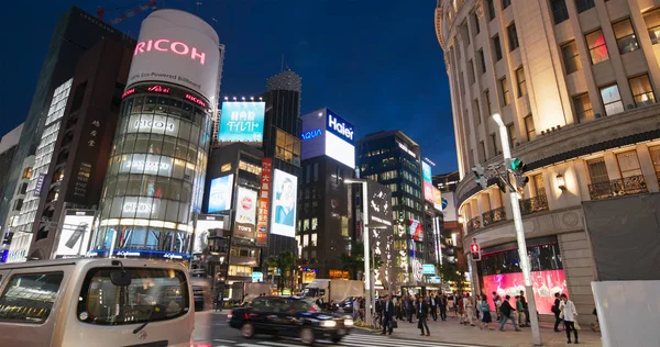 Tóquio Japão Junho 2019 Cidade Tóquio Distrito Ginza — Fotografia de Stock