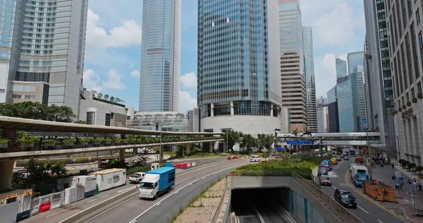 Central Hong Kong July 2019 Hong Kong City Traffic — Stock Photo, Image