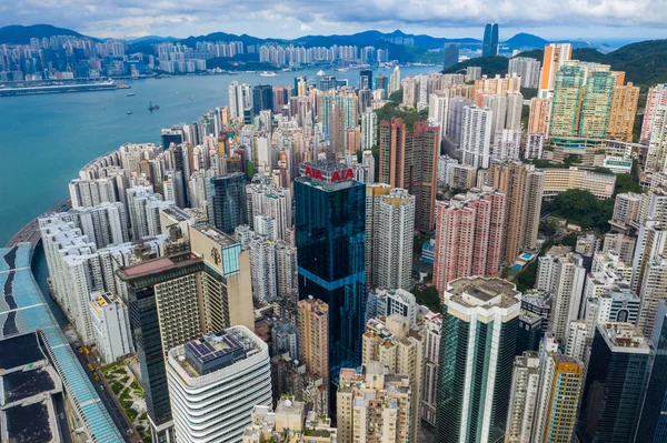 Tin Hau Hong Kong Junio 2019 Vista Superior Ciudad Hong —  Fotos de Stock