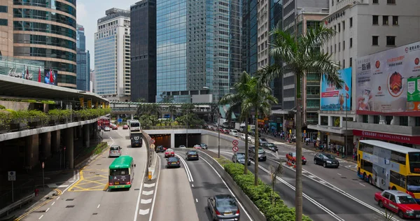 Merkez Hong Kong Temmuz 2019 Hong Kong Şehir Caddesi — Stok fotoğraf