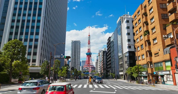 Tokio Japan Juni 2019 Tokiotoren Stad — Stockfoto