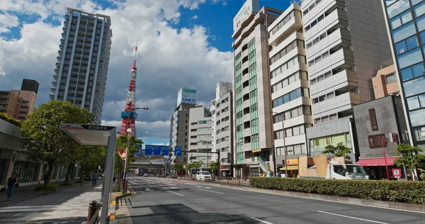 Tokyo Japonya Haziran 2019 Şehirde Tokyo Kulesi — Stok fotoğraf