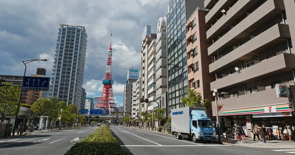 Tokio Japan Juni 2019 Tokiotoren Stad — Stockfoto