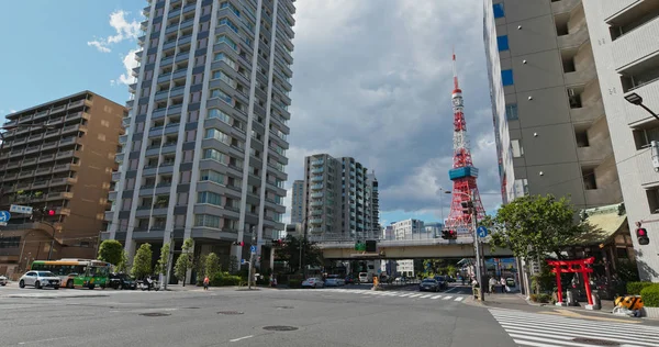 Tokyo Japonya Haziran 2019 Şehirde Tokyo Kulesi — Stok fotoğraf