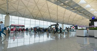 Chek lap Kok, Hong Kong - 29 Haziran 2019: Hong Kong Uluslararası Havaalanı
