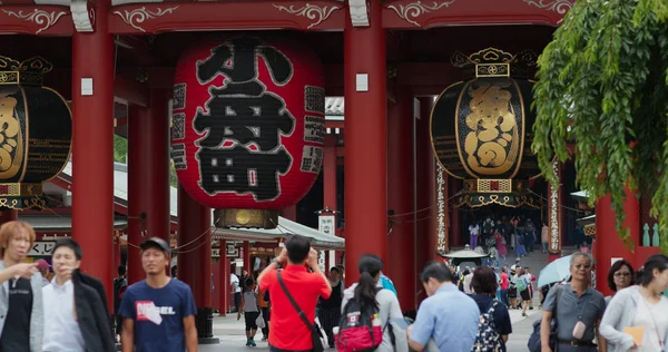 Токио Япония Июня 2019 Года Ворота Каминаримона Храма Сенсодзи — стоковое фото