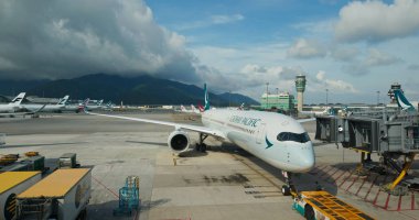 Chek lap Kok, Hong Kong - 29 Haziran 2019: Hong Kong Havaalanı
