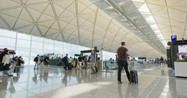 Chek lap Kok, Hong Kong - 29 Haziran 2019: Hong Kong Uluslararası Havaalanı