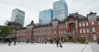 Tokyo, Japonya - 29 Haziran 2019: Tokyo İstasyonu
