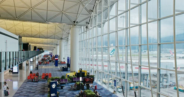 Chek Lap Kok Hong Kong Junho 2019 Timelapse Aeroporto Internacional — Fotografia de Stock
