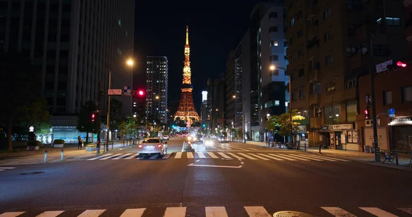 Tokio Japonia Czerwca 2019 Wieczorem Ulica Tokio — Zdjęcie stockowe