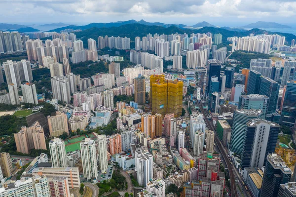 Kwun Tong Hong Kong Junio 2019 Vista Aérea Ciudad Hong —  Fotos de Stock