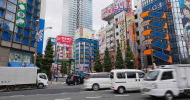 Tokyo, Japonya - 27 Haziran 2019: Akihabara Bölgesi