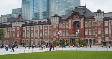 Tokyo, Japonya - 29 Haziran 2019: Tokyo İstasyonu