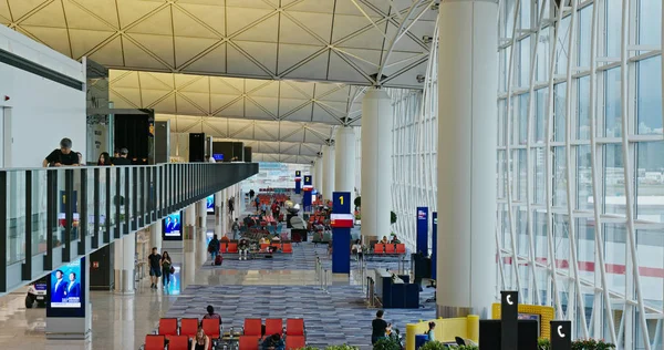 Чек Кок Гонконг Июня 2019 Года Время Работы Международного Аэропорта — стоковое фото